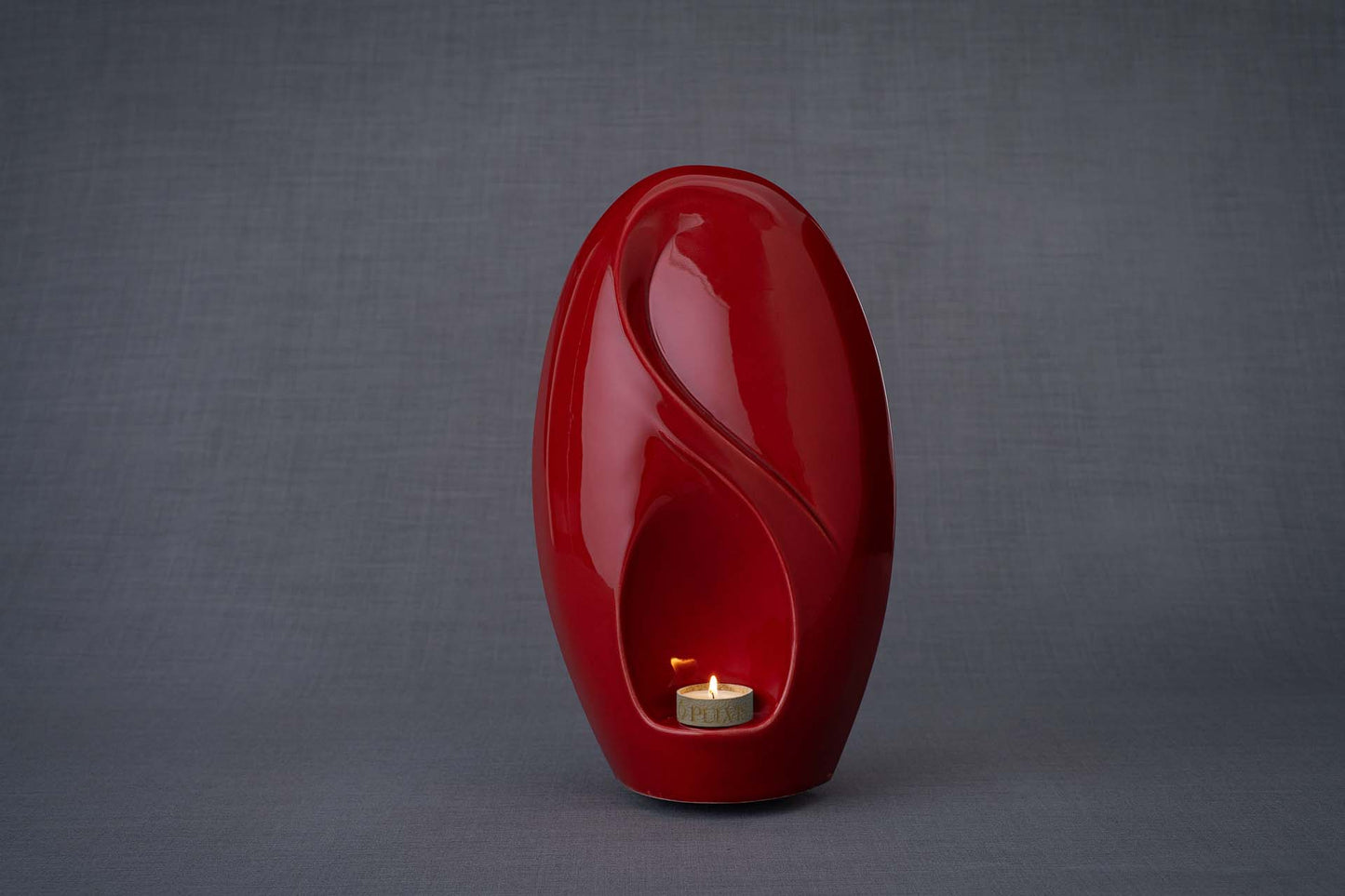 Pulvis Art Urns Adult Size Urn Eternity Handmade Cremation Urn for Ashes - Large | Red | Ceramic