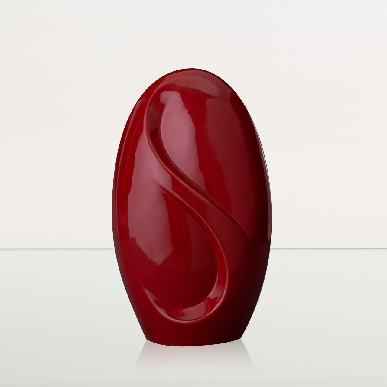 Eternity Handmade Cremation Urn for Ashes - Large | Red | Ceramic Urn - Pulvis Art Urns