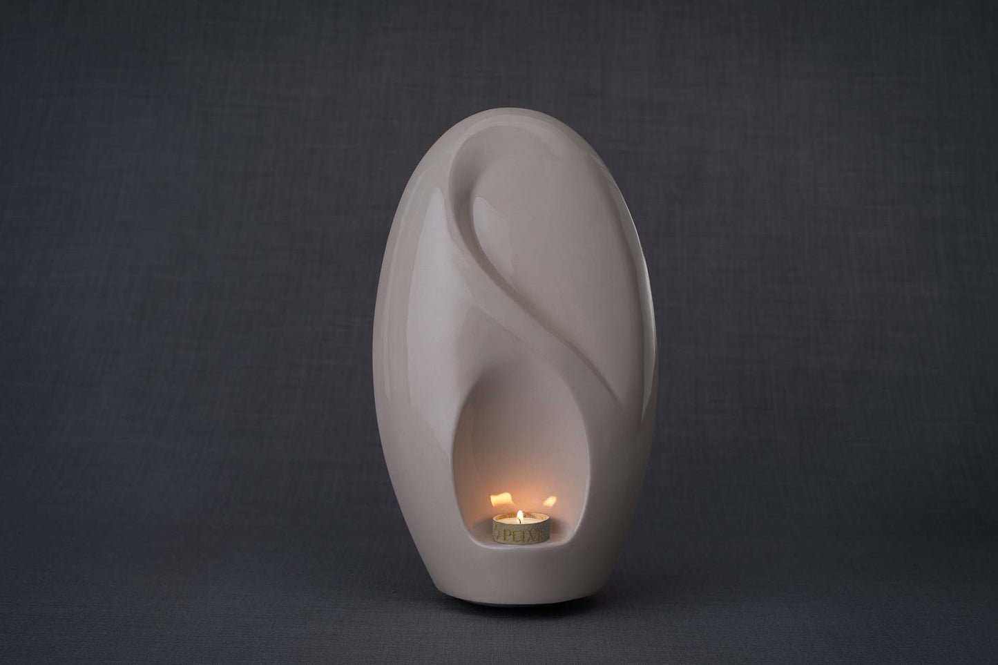 Pulvis Art Urns Adult Size Urn Eternity Handmade Cremation Urn for Ashes - Large | Transparent | Ceramic