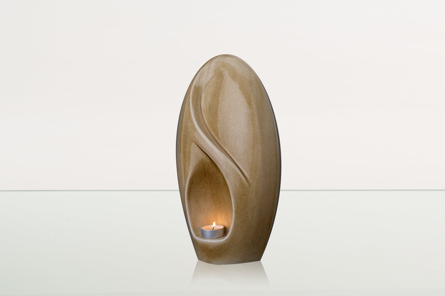 
                  
                    Pulvis Art Urns Adult Size Urn Eternity Handmade Cremation Urn for Ashes - Large Urn | Dark Sand | Ceramic
                  
                