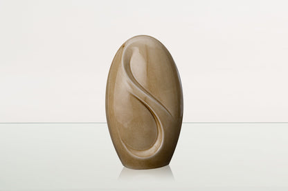 Eternity Handmade Cremation Urn for Ashes - Large Urn | Dark Sand | Ceramic - Pulvis Art Urns