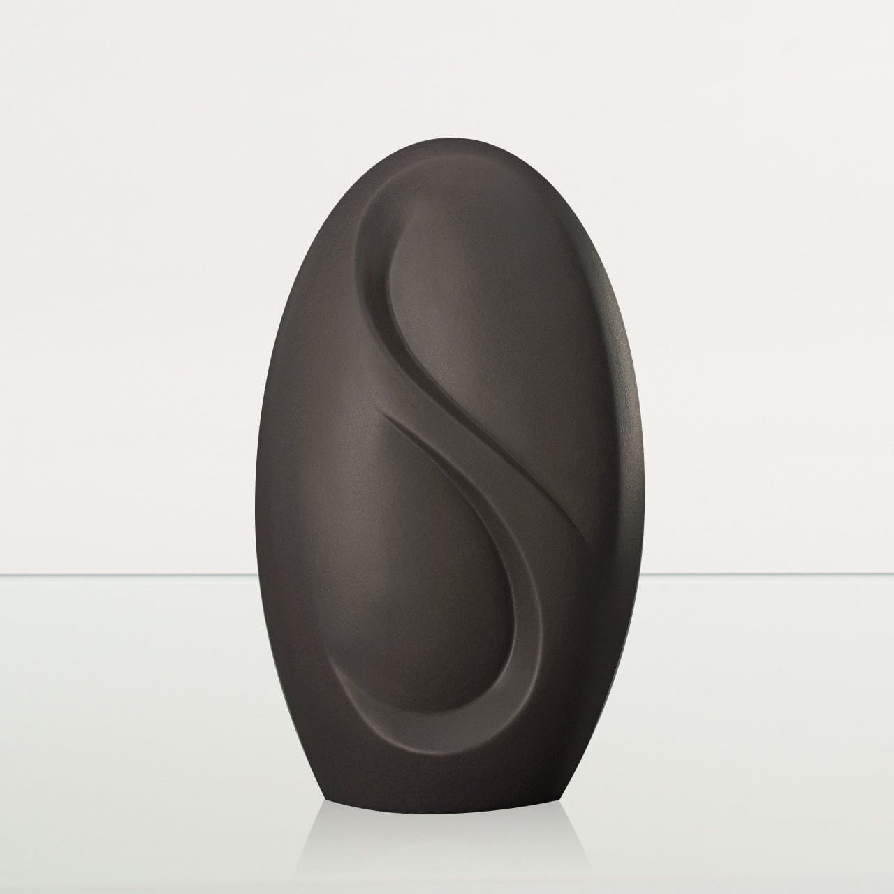 Eternity Handmade Cremation Urn for Ashes - Large Urn | Grey Matte | Ceramic - Pulvis Art Urns