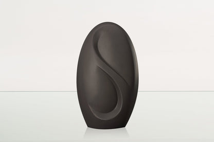 Eternity Handmade Cremation Urn for Ashes - Large Urn | Grey Matte | Ceramic - Pulvis Art Urns