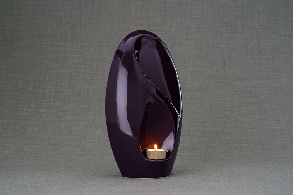 
                  
                    Pulvis Art Urns Adult Size Urn Eternity Handmade Cremation Urn for Ashes - Large | Violet | Ceramic
                  
                