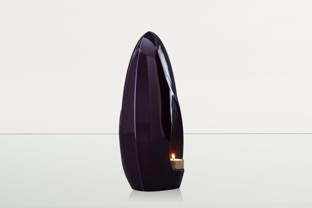 
                  
                    Pulvis Art Urns Adult Size Urn Eternity Handmade Cremation Urn for Ashes - Large | Violet | Ceramic Urn
                  
                
