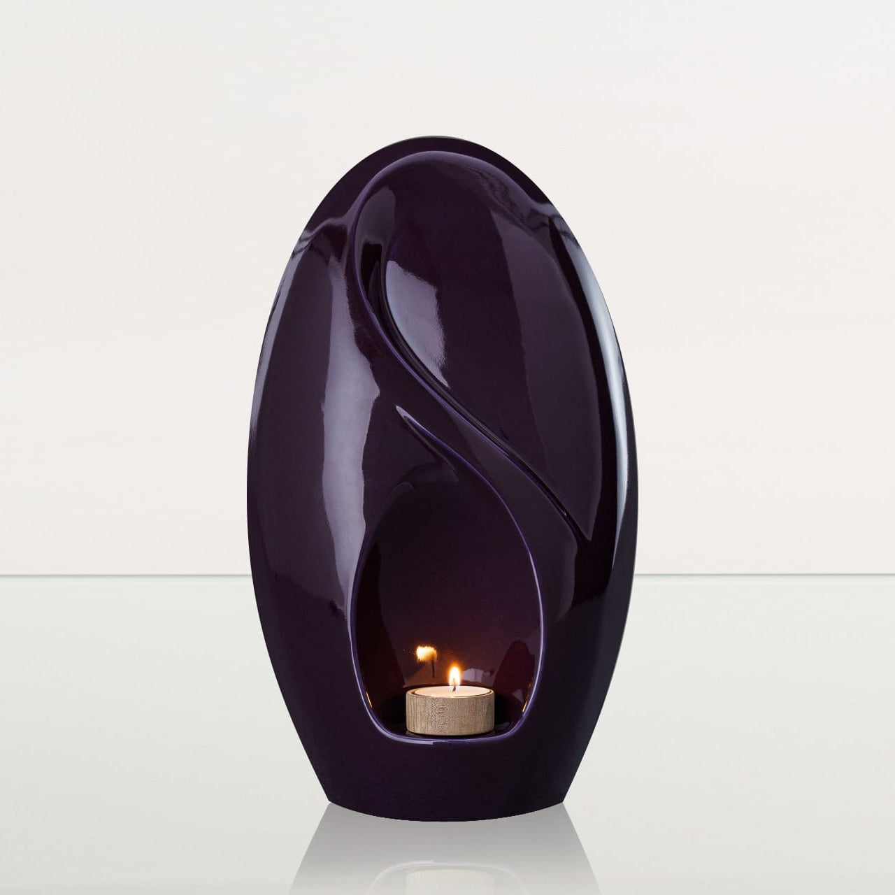 Eternity Handmade Cremation Urn for Ashes - Large | Violet | Ceramic Urn - Pulvis Art Urns