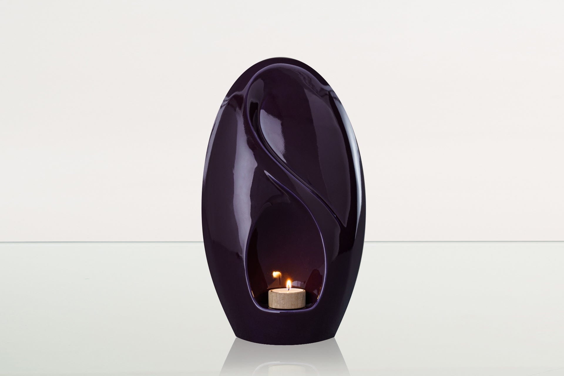 Eternity Handmade Cremation Urn for Ashes - Large | Violet | Ceramic Urn - Pulvis Art Urns