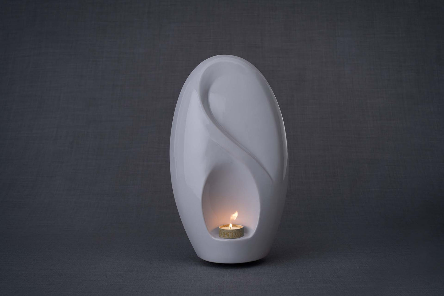 
                  
                    Pulvis Art Urns Adult Size Urn Eternity Handmade Cremation Urn for Ashes - Large | White | Ceramic
                  
                