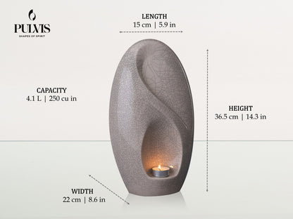 Pulvis Art Urns Adult Size Urn Eternity Handmade Cremation Urn for Ashes - Large | sizes