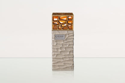 "Everlasting Flame" Cremation Urn for Ashes - Craquelure | Ceramic Urn - Pulvis Art Urns