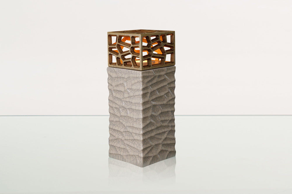 
                  
                    Pulvis Art Urns Adult Size Urn "Everlasting Flame" Cremation Urn for Ashes - Craquelure | Ceramic Urn
                  
                