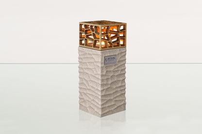 "Everlasting Flame" Cremation Urn for Ashes - Craquelure | Ceramic Urn - Pulvis Art Urns