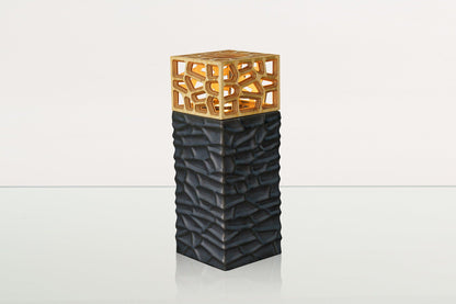 "Everlasting Flame" Cremation Urn for Ashes - Dark Matte | Ceramic Urn - Pulvis Art Urns