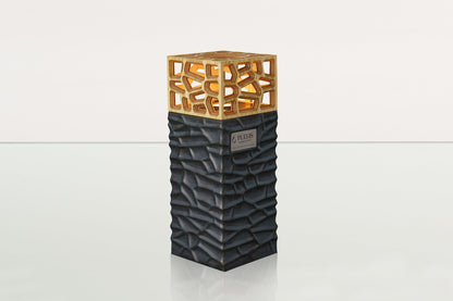 "Everlasting Flame" Cremation Urn for Ashes - Dark Matte | Ceramic Urn - Pulvis Art Urns