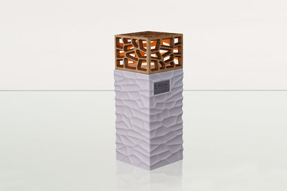 "Everlasting Flame" Cremation Urn for Ashes - White Matte | Ceramic Urn - Pulvis Art Urns