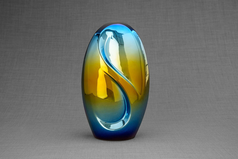 
                  
                    Pulvis Art Urns Adult Size Urn Exclusive Cremation Urn for Ashes "Eternity" - Large | Shiny Yellow
                  
                