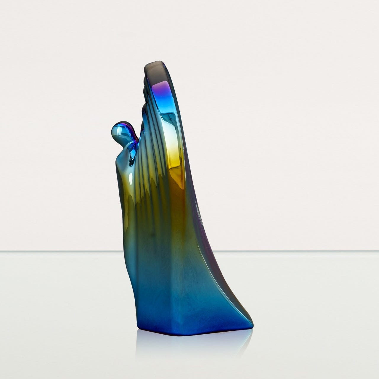 Exclusive Cremation Urn for Ashes "Guardian" - Large | Shiny Yellow Urn - Pulvis Art Urns