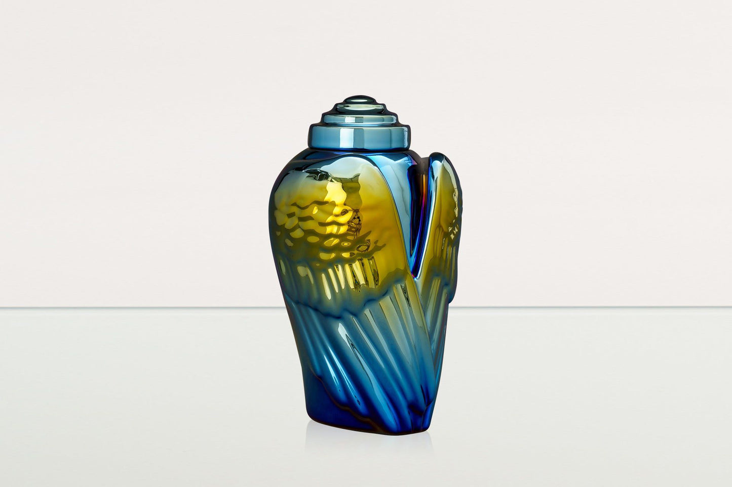 
                  
                    Pulvis Art Urns Adult Size Urn Exclusive Cremation Urn for Ashes "Wings" - Large | Shiny Yellow Urn
                  
                