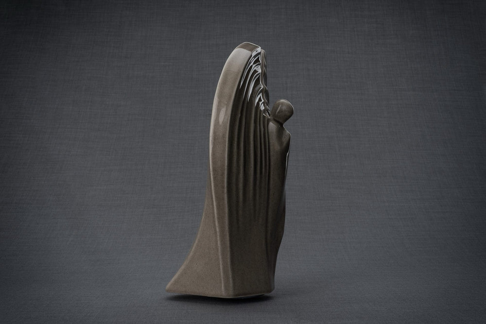 
                  
                    Pulvis Art Urns Adult Size Urn Guardian Handmade Cremation Urn for Ashes - Large | Beige Grey | Ceramic
                  
                
