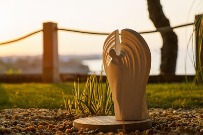 Guardian Handmade Cremation Urn for Ashes - Large | Craquelure | Ceramic Urn - Pulvis Art Urns