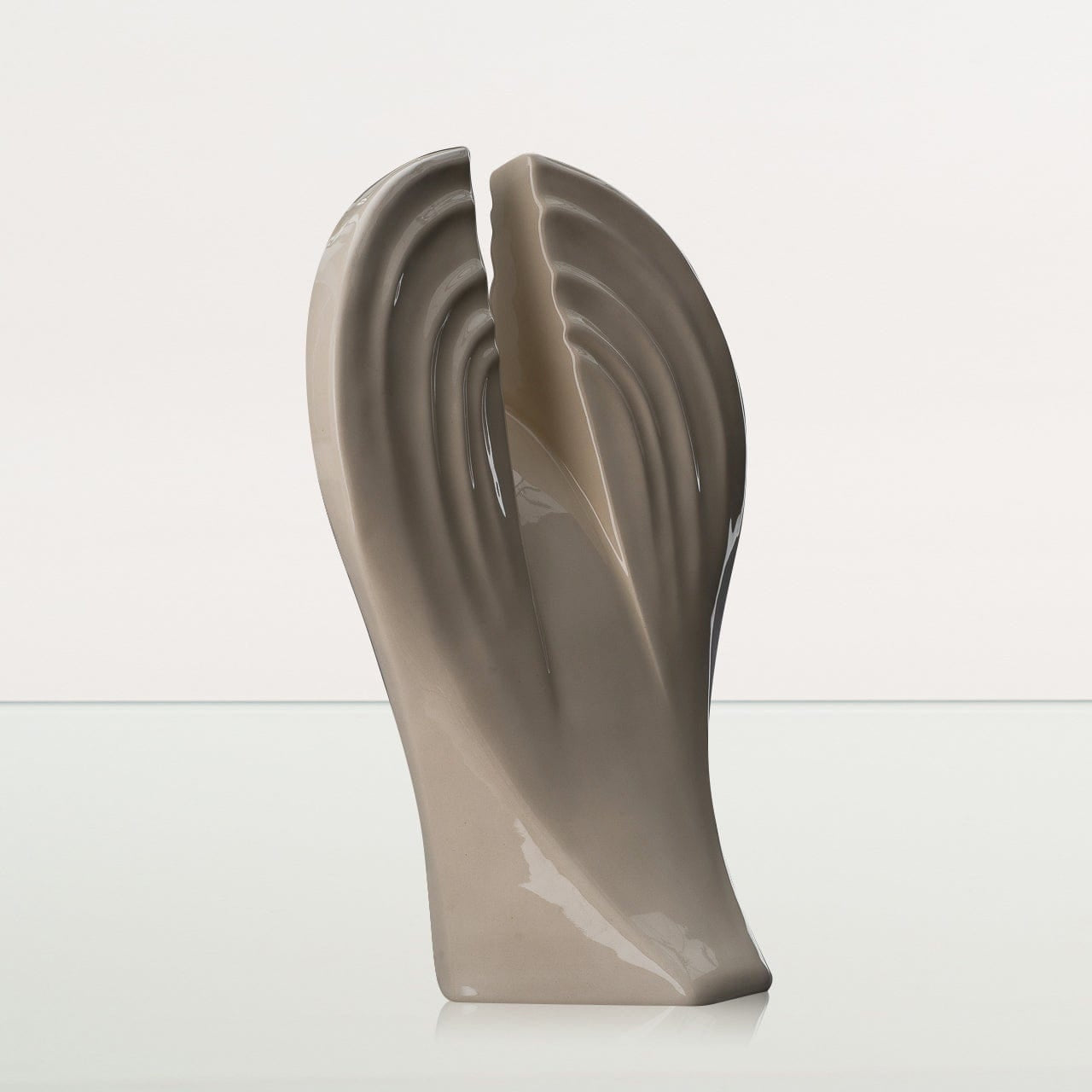 Guardian Handmade Cremation Urn for Ashes - Large | Off-white | Ceramic Urn - Pulvis Art Urns