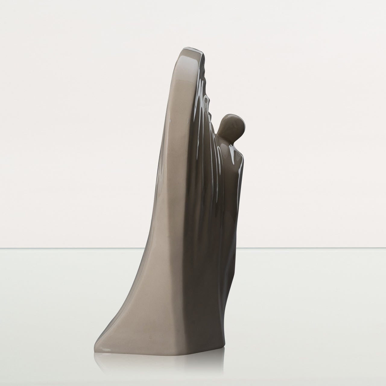 Guardian Handmade Cremation Urn for Ashes - Large | Off-white | Ceramic Urn - Pulvis Art Urns