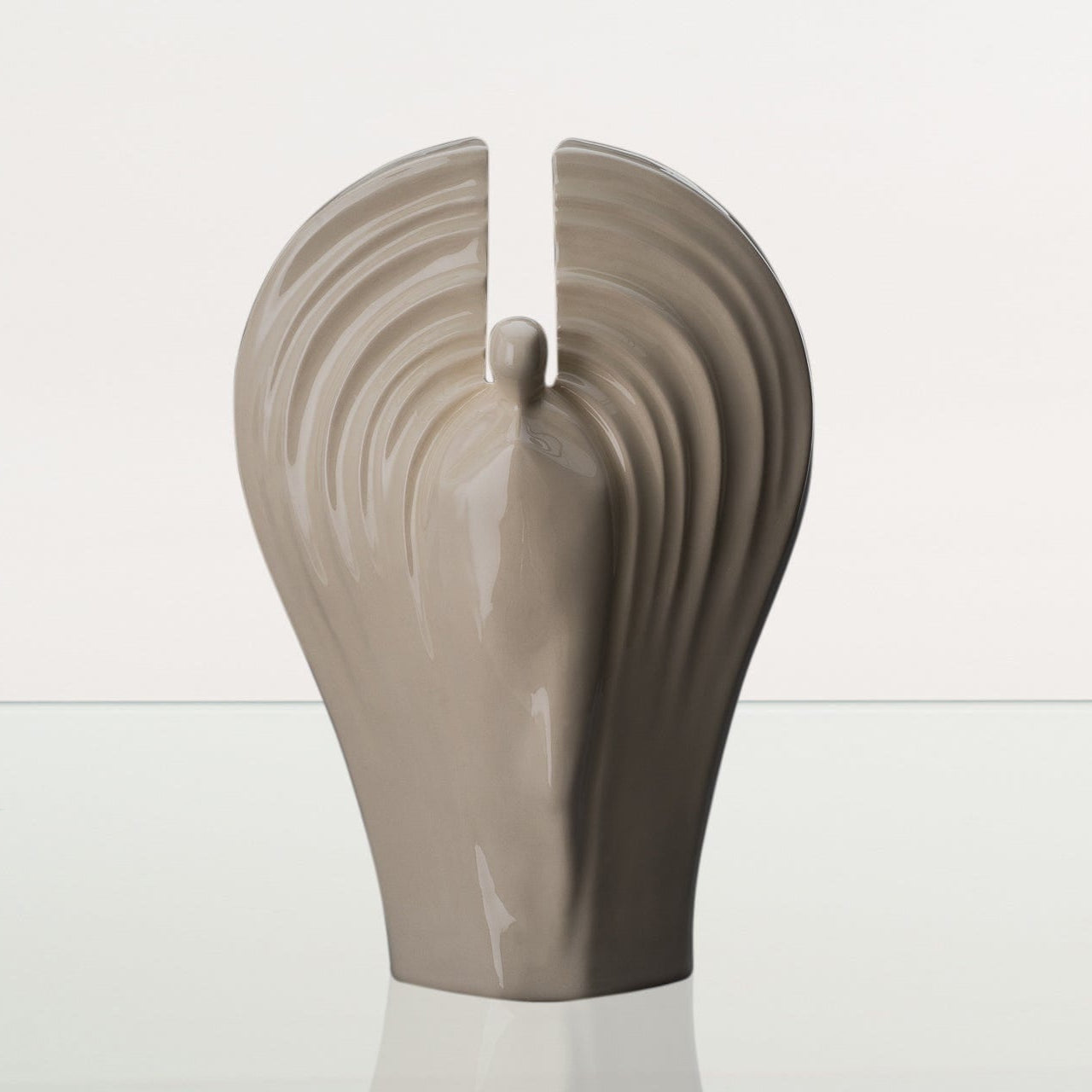 Guardian Handmade Cremation Urn for Ashes - Large | Off-white | Ceramic Urn - Pulvis Art Urns