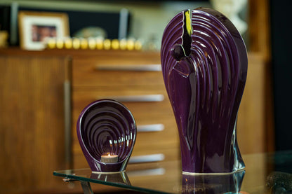 Guardian Handmade Cremation Urn for Ashes - Large | Violet | Ceramic Urn - Pulvis Art Urns