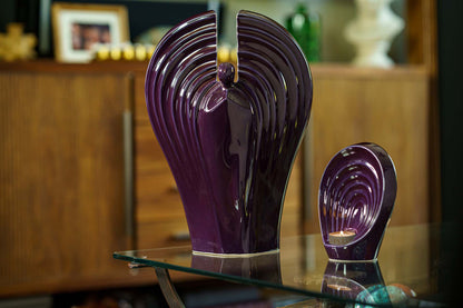 Guardian Handmade Cremation Urn for Ashes - Large | Violet | Ceramic Urn - Pulvis Art Urns