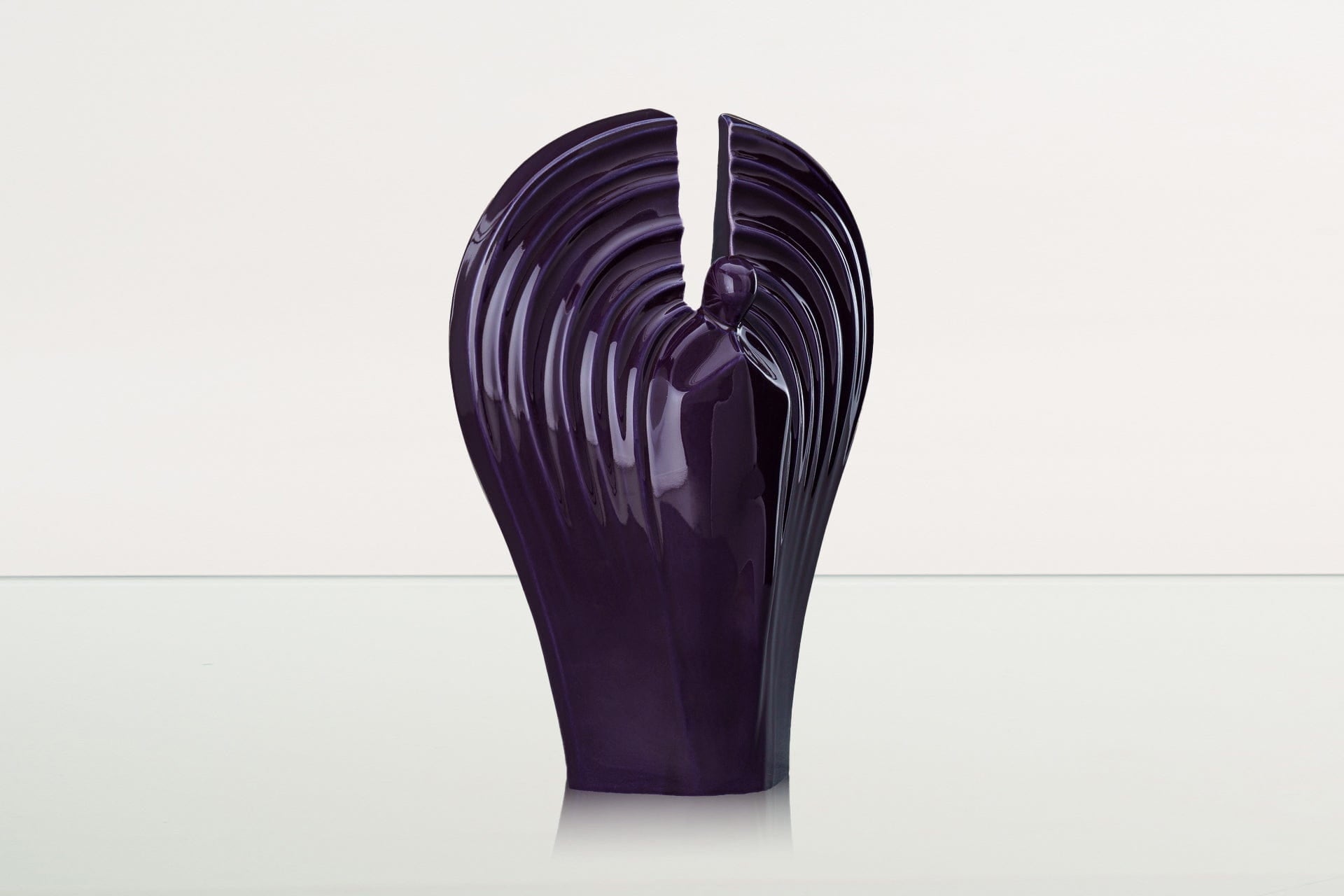 Guardian Handmade Cremation Urn for Ashes - Large | Violet | Ceramic Urn - Pulvis Art Urns