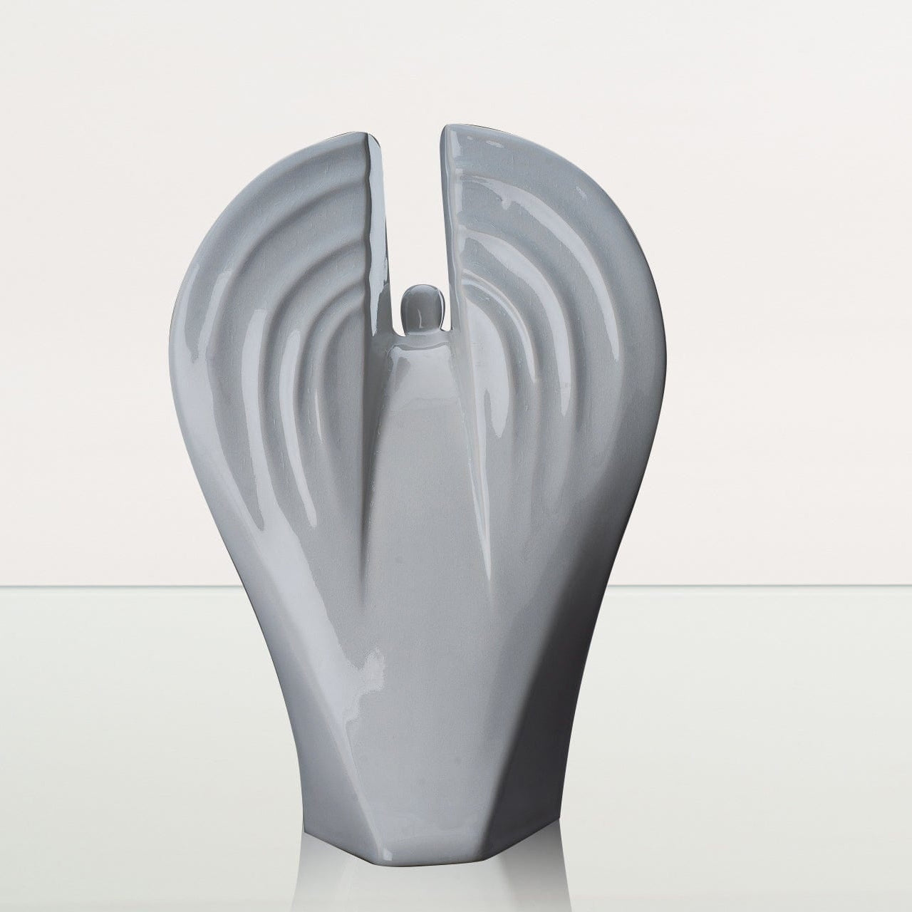 Guardian Handmade Cremation Urn for Ashes - Large | White | Ceramic Urn - Pulvis Art Urns