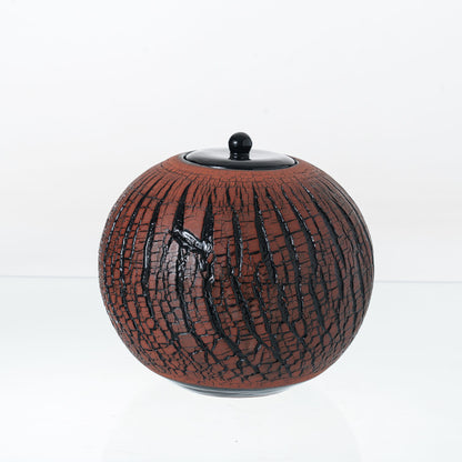 Pulvis Art Urns Adult Size Urn Handmade Cremation Urn "Aurea" - Large | Pottery Wheel Urn