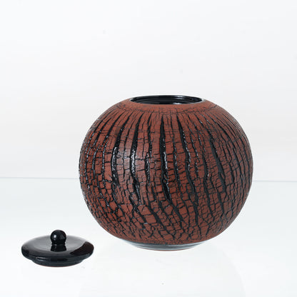 Pulvis Art Urns Adult Size Urn Handmade Cremation Urn "Aurea" - Large | Pottery Wheel Urn
