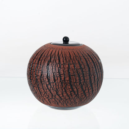 Pulvis Art Urns Adult Size Urn Handmade Cremation Urn "Aurea" - Large | Pottery Wheel Urn