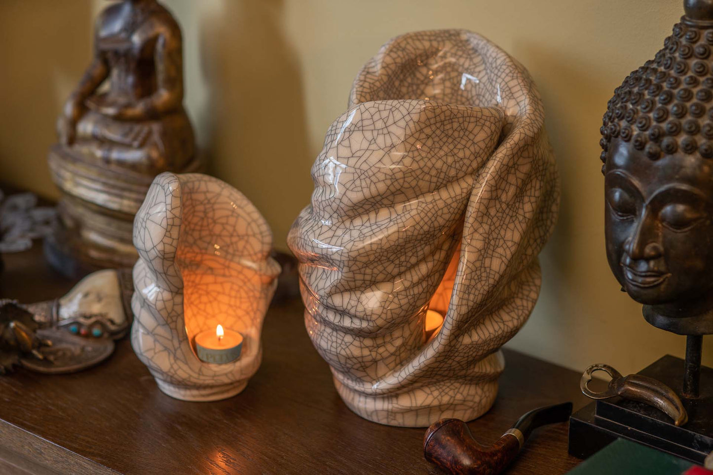 
                  
                    Pulvis Art Urns Adult Size Urn Handmade Cremation Urn for Ashes "Light" - Large | Oxide Green | Ceramic
                  
                