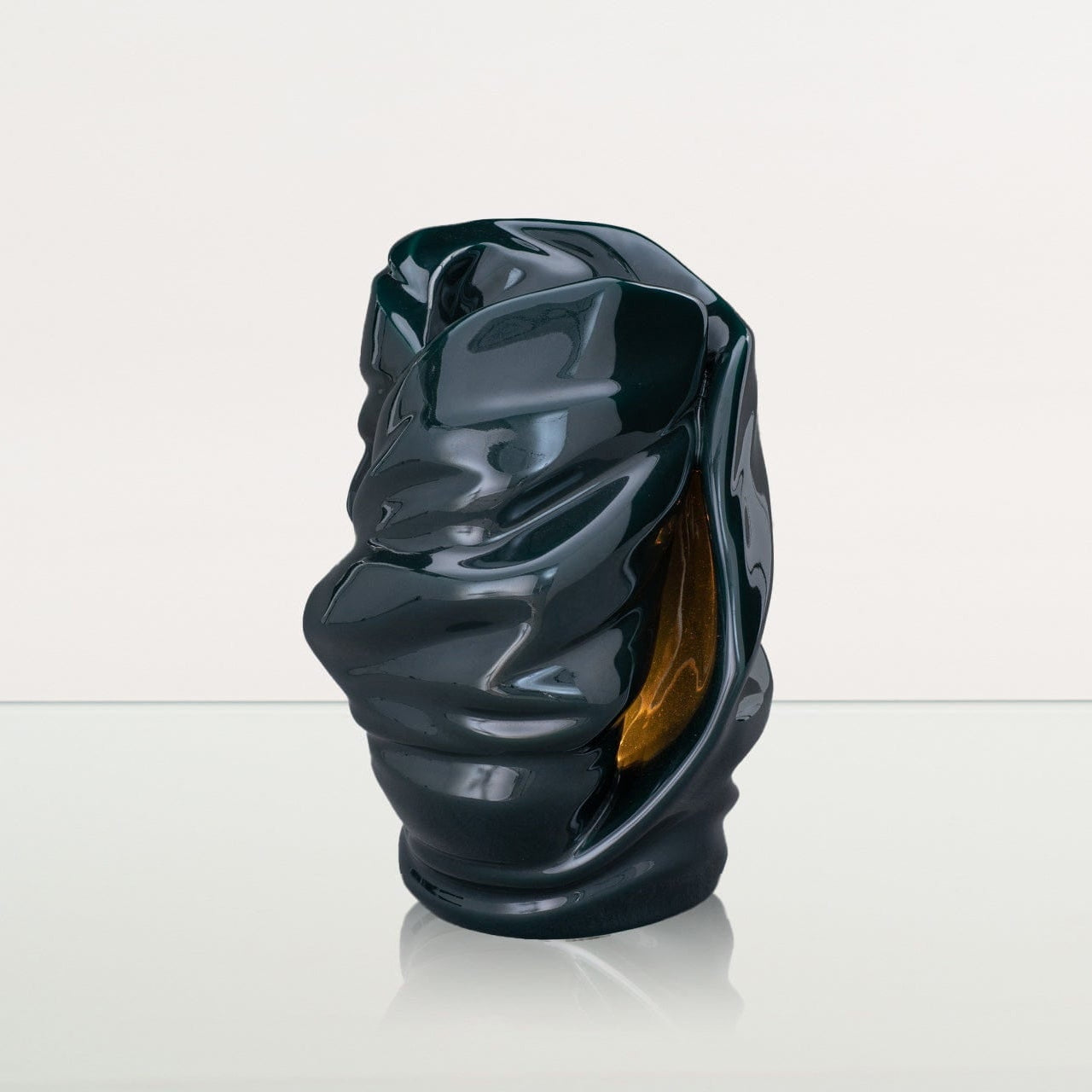 Handmade Cremation Urn for Ashes "Light" - Large | Oxide Green | Ceramic Urn - Pulvis Art Urns