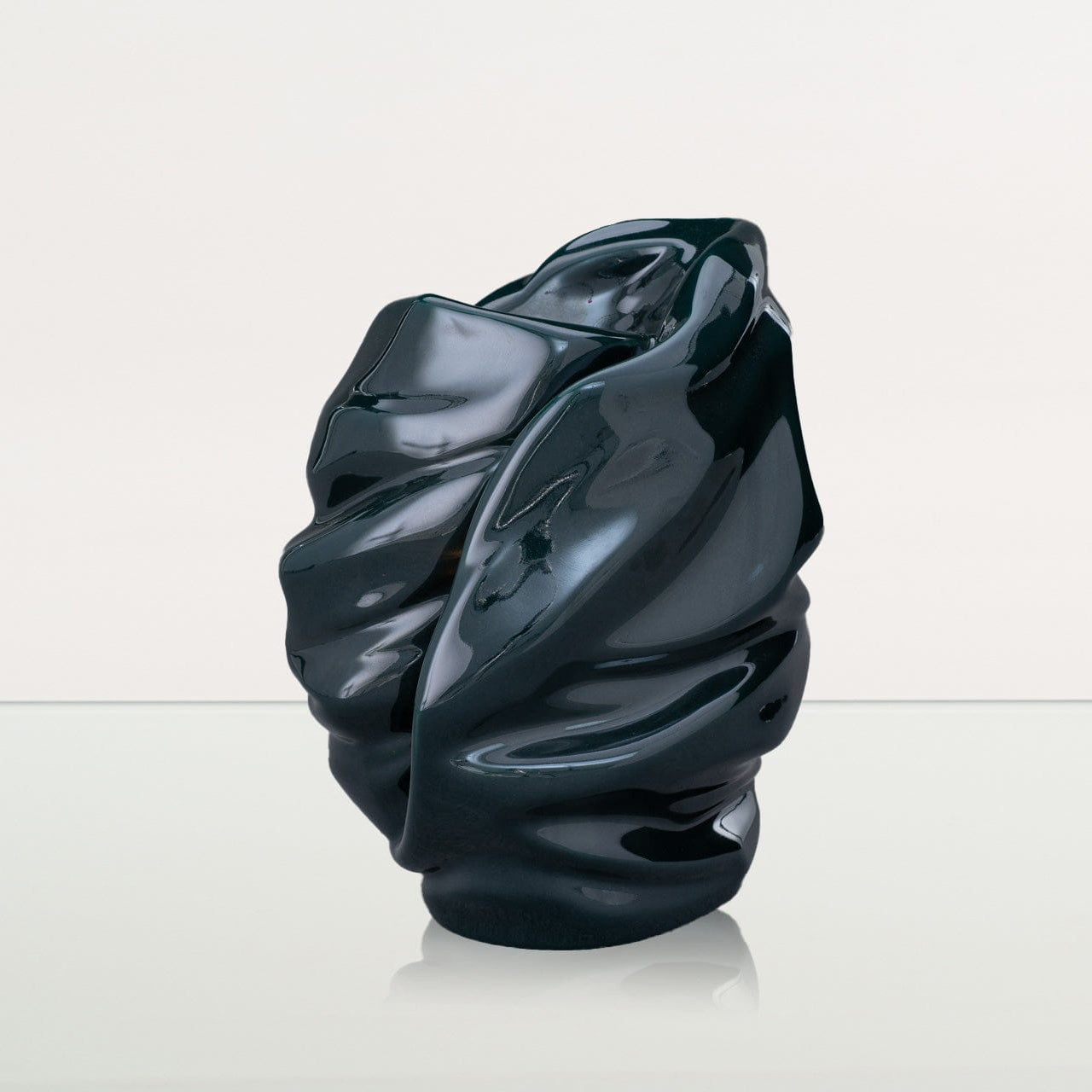 Handmade Cremation Urn for Ashes "Light" - Large | Oxide Green | Ceramic Urn - Pulvis Art Urns