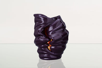 Handmade Cremation Urn for Ashes "Light" - Large | Violet | Ceramic Art Urn - Pulvis Art Urns