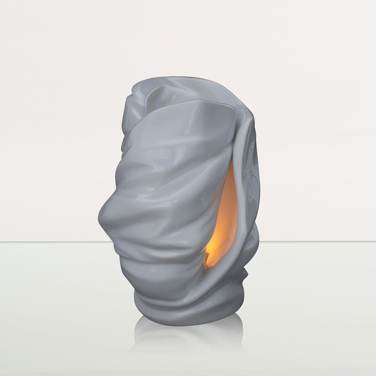 Handmade Cremation Urn for Ashes "Light" - Large | White | Ceramic Art Urn - Pulvis Art Urns