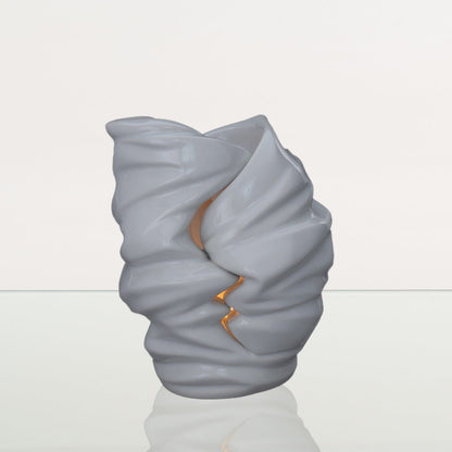 Handmade Cremation Urn for Ashes "Light" - Large | White | Ceramic Art Urn - Pulvis Art Urns