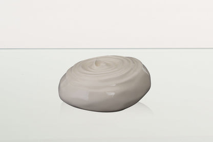 Handmade Cremation Urn for Ashes "Resonance" - Large | Off-white | Ceramic Urn - Pulvis Art Urns