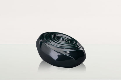 Handmade Cremation Urn for Ashes "Resonance" - Large | Oxide Green | Ceramic - Pulvis Art Urns