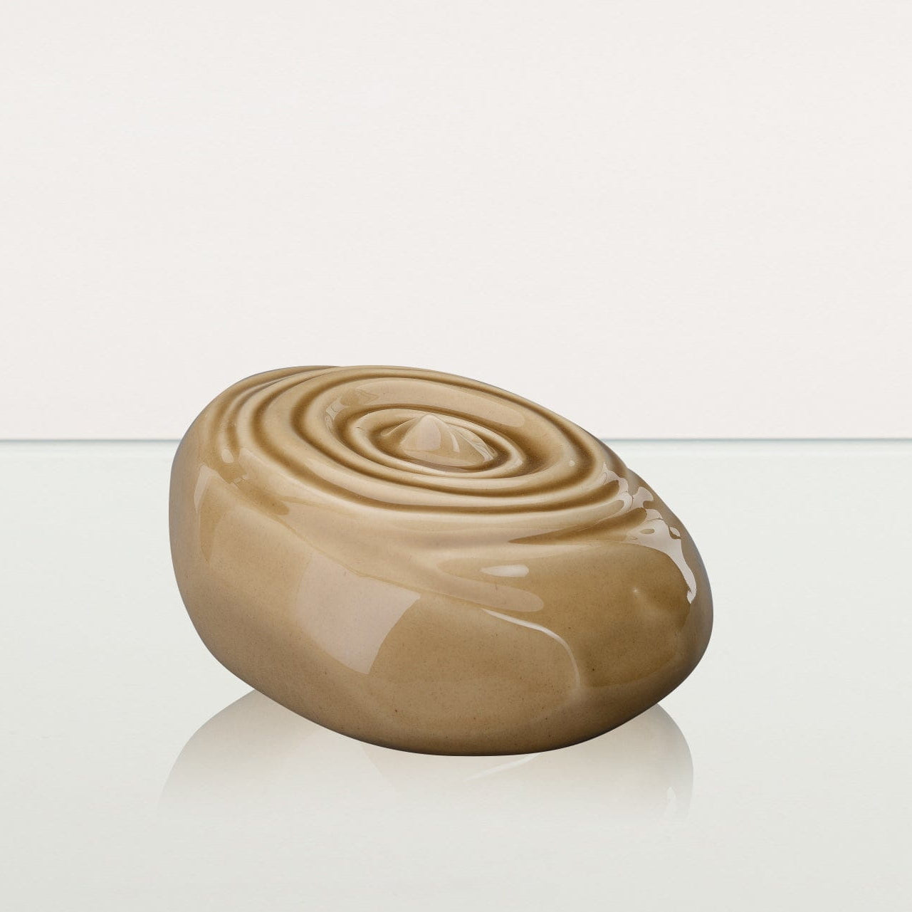 Handmade Cremation Urn for Ashes "Resonance" - Large Urn | Beige | Ceramic - Pulvis Art Urns