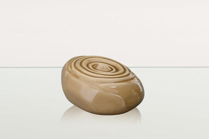 Handmade Cremation Urn for Ashes "Resonance" - Large Urn | Beige | Ceramic - Pulvis Art Urns