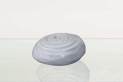 Handmade Cremation Urn for Ashes "Resonance" - Large Urn | Grey Melange | Ceramic - Pulvis Art Urns