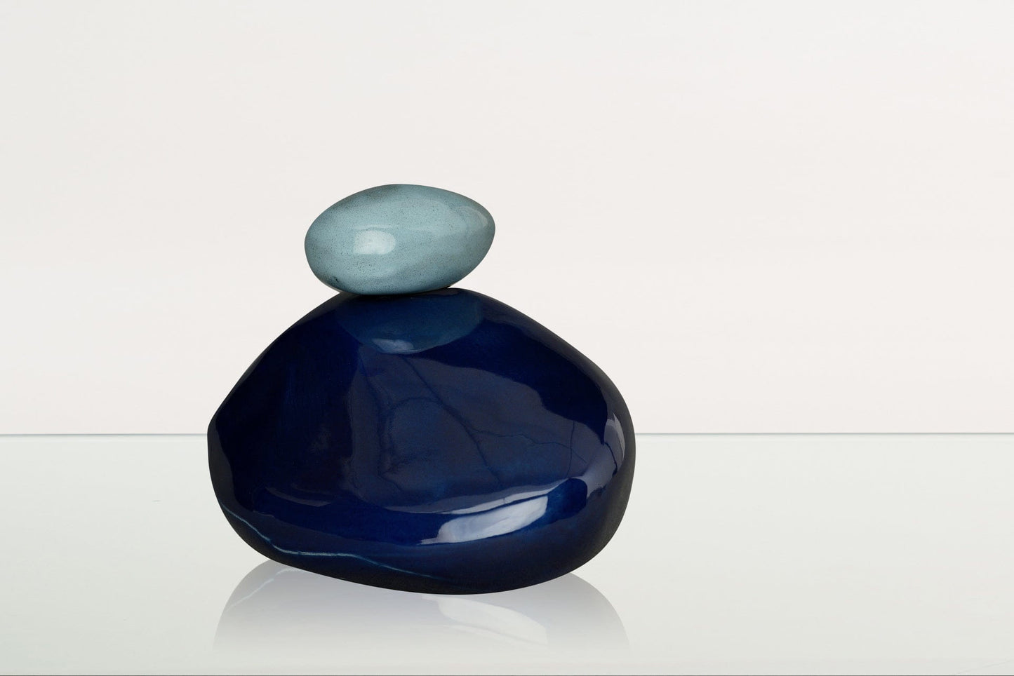 
                  
                    Pulvis Art Urns Adult Size Urn Handmade Cremation Urn for Ashes "Stone" - Large Urn | Cobalt Metallic | Ceramic
                  
                