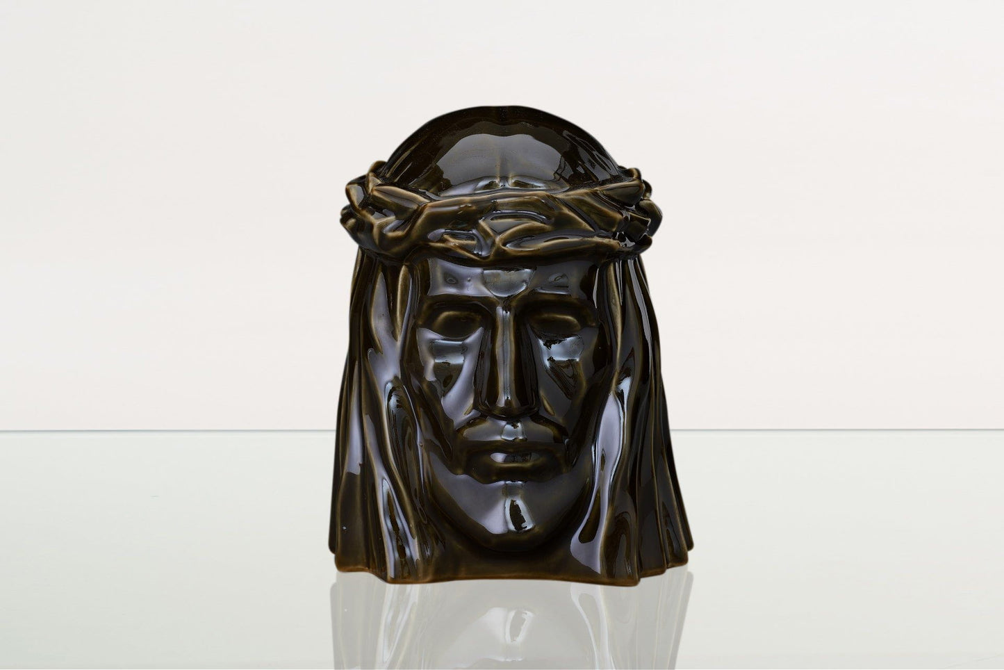 
                  
                    Pulvis Art Urns Adult Size Urn Handmade Cremation Urn for Ashes "The Christ" - Large | Oily Green | Ceramic Urn
                  
                
