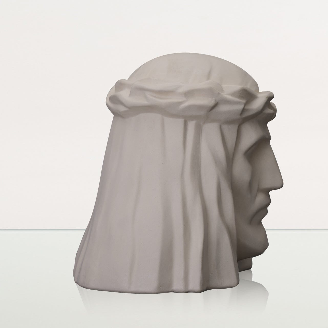 Pulvis Art Urns Adult Size Urn Handmade Cremation Urn for Ashes "The Christ" - Large | Unglazed | Ceramic Urn