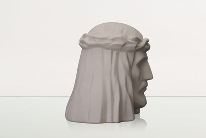 Pulvis Art Urns Adult Size Urn Handmade Cremation Urn for Ashes "The Christ" - Large | Unglazed | Ceramic Urn