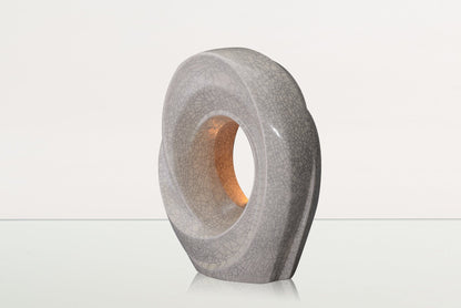 Handmade Cremation Urn for Ashes "The Passage" - Large Urn | Craquelure | Ceramic - Pulvis Art Urns